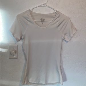 NIKE White Dry Fit Tshirt